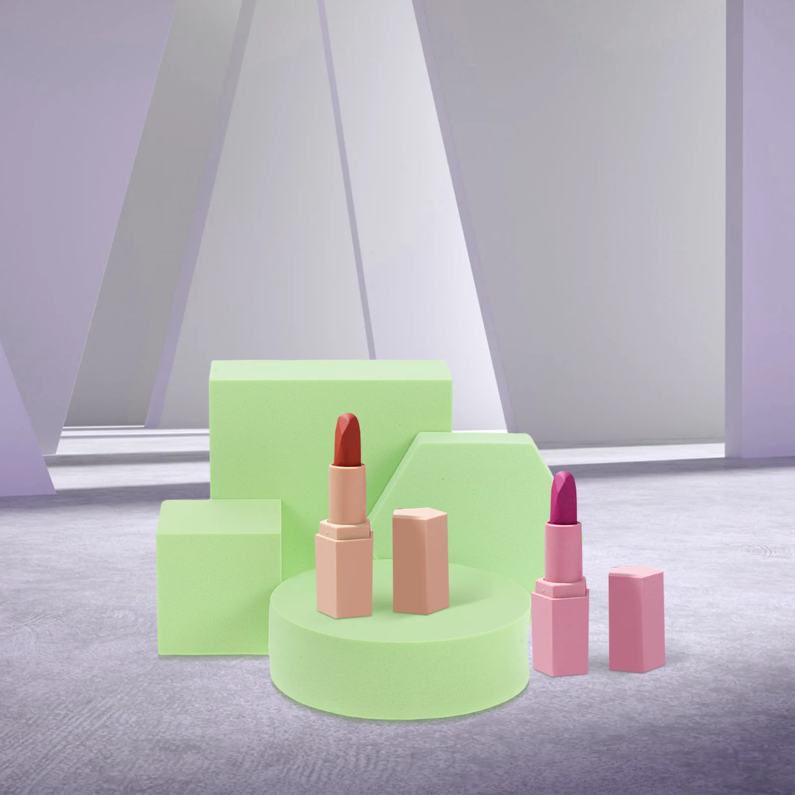 

1Set Geometry Base Photo Props for Product Photography Small Backdrop Cosmetics Jewelry Food Decorative Display Foam Props