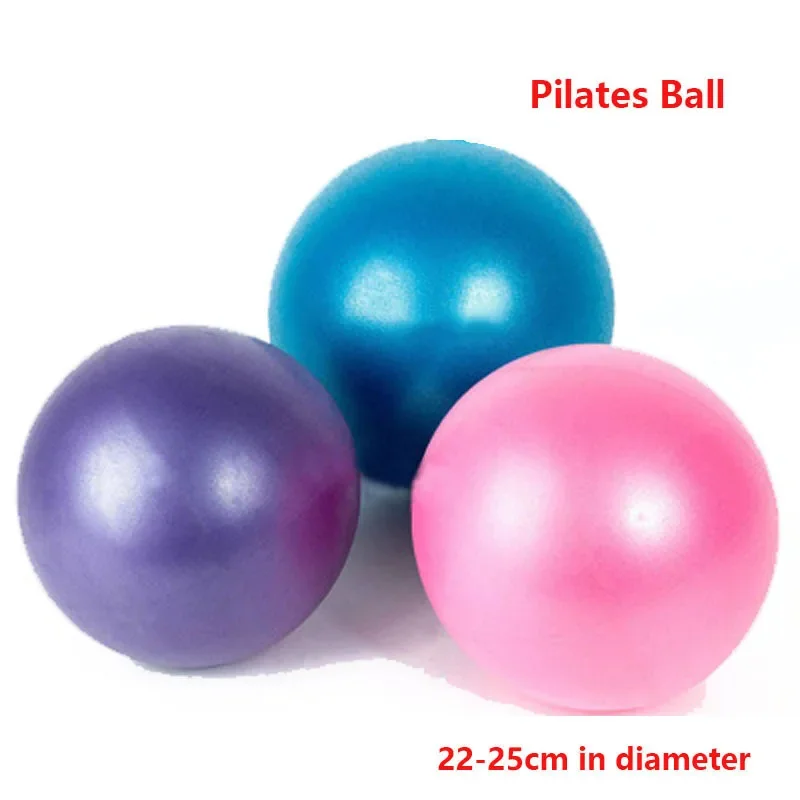 PVC Mini Fitness Ball 22/25CM Yoga Ball Wheat Tube Explosion-proof Scrub Ball Home Exercise Fitness Pilates Balance Ball Weight