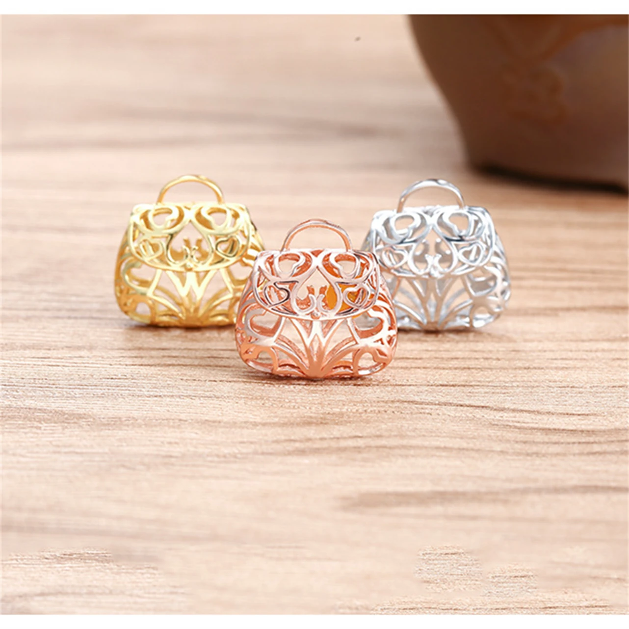 S925 Sterling Silver Bead Clasp Empty Pendant Setting 5-7mm Pearl Crystal Jade Beads Wholesale DIY Jewelry Charm Craft Making