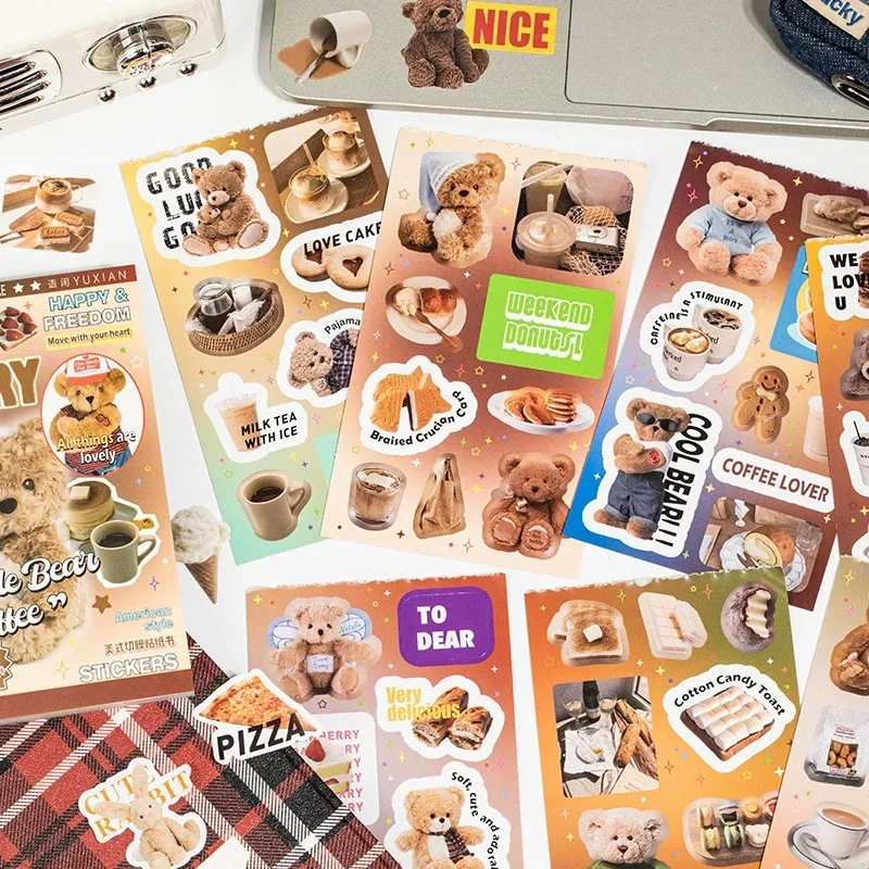 

20 sheets/Piece Kawaii Scrapbooking Stickers Journal Decorative Cute Sticker Accessories Kids Gift Stationery