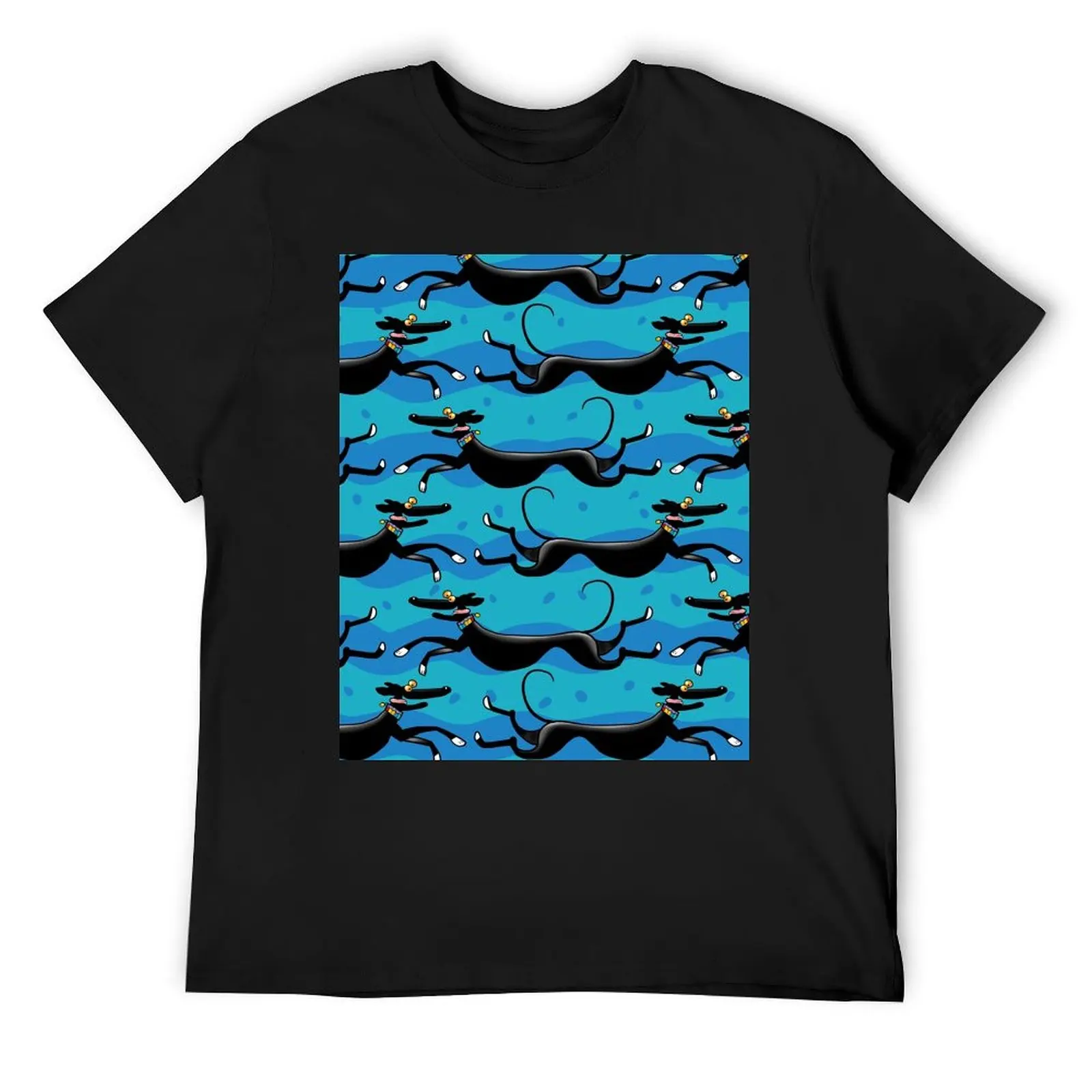 

Blue Zoomies pattern T-Shirt anime clothes heavyweights blue archive tshirts for men