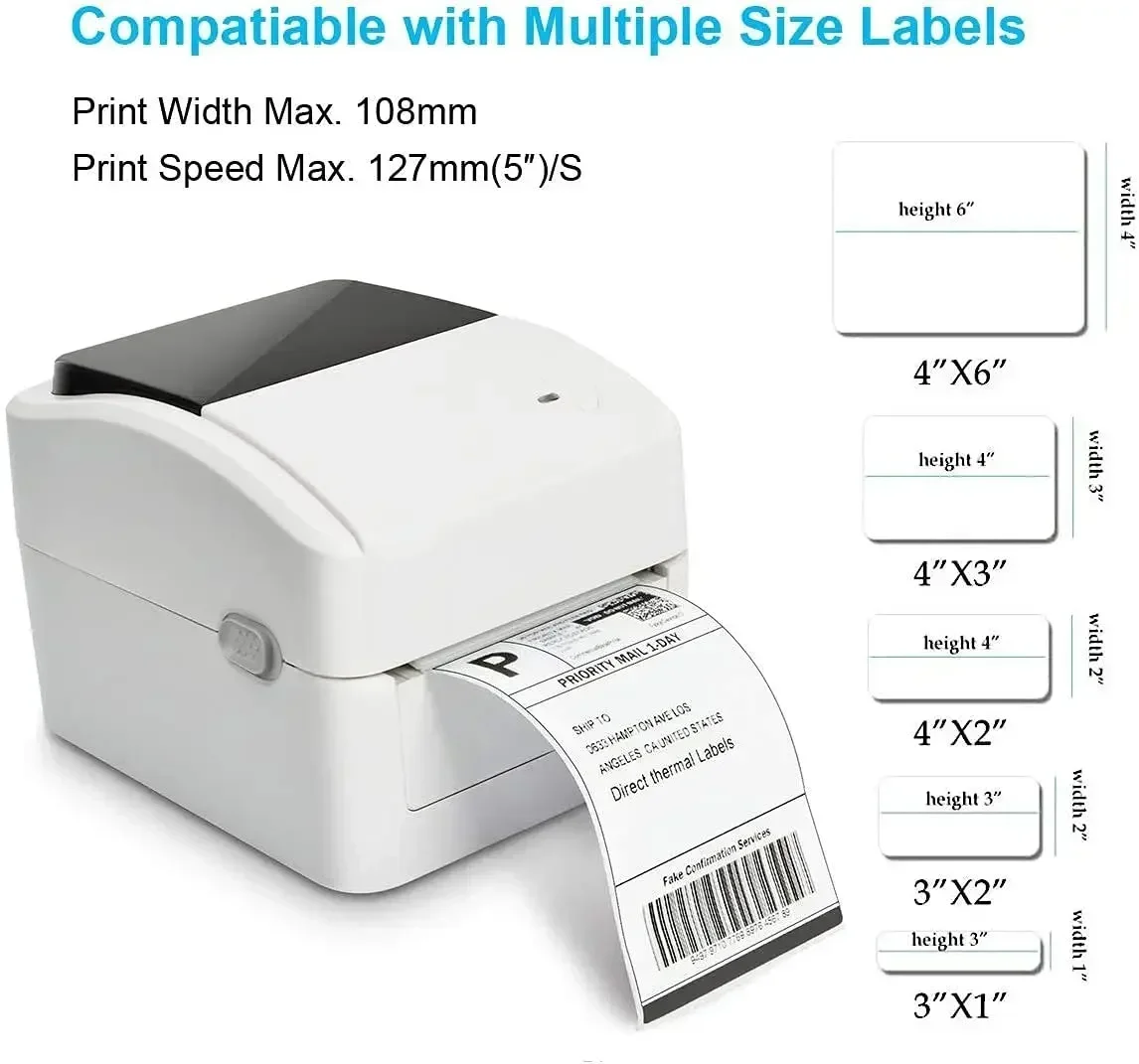 Xprinter XP-420B /460B 4 Inch Thermal Shipping Printer Label Printer for UPS  DHL USPS DPD POCHTA USB Bluetooth BarCode Maker