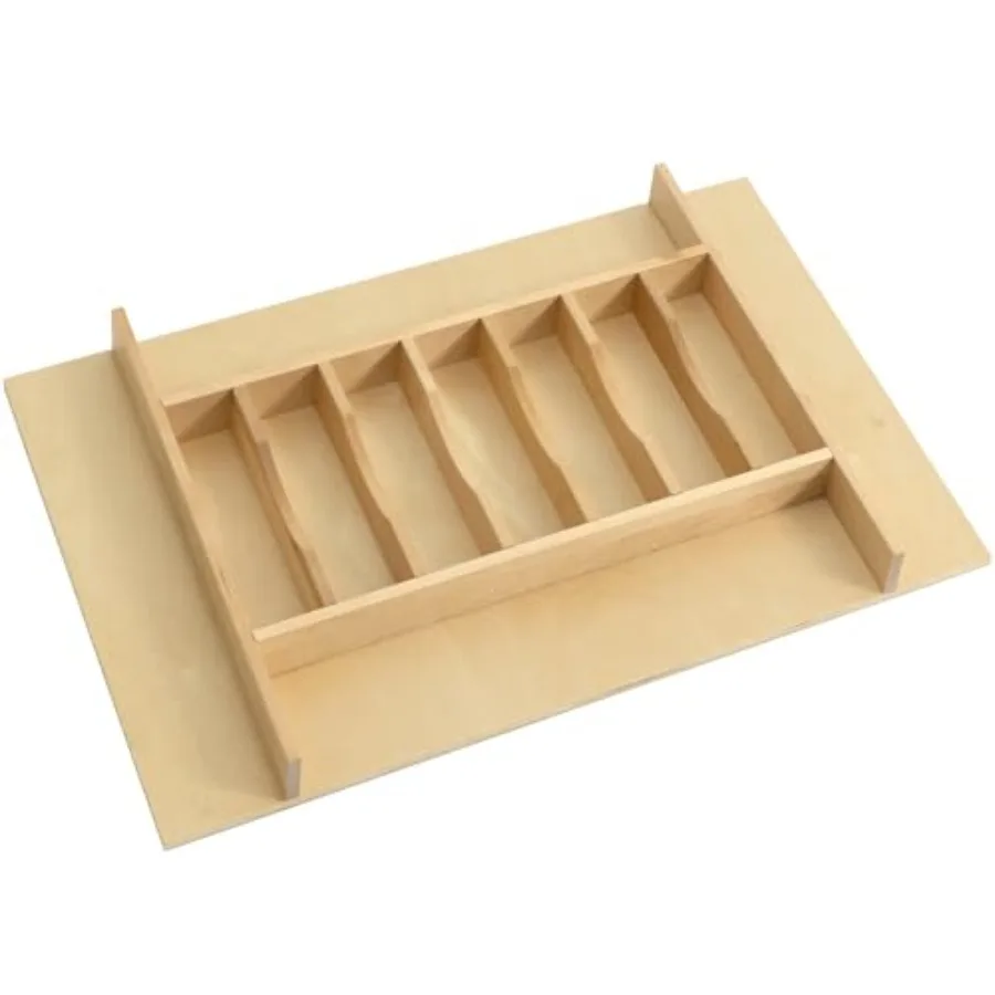 

Premium Wooden Silverware Organizer for Kitchen Drawers, Utensil Tray for Kitchen Drawer, Cutlery Drawer Organizer for Forks, S