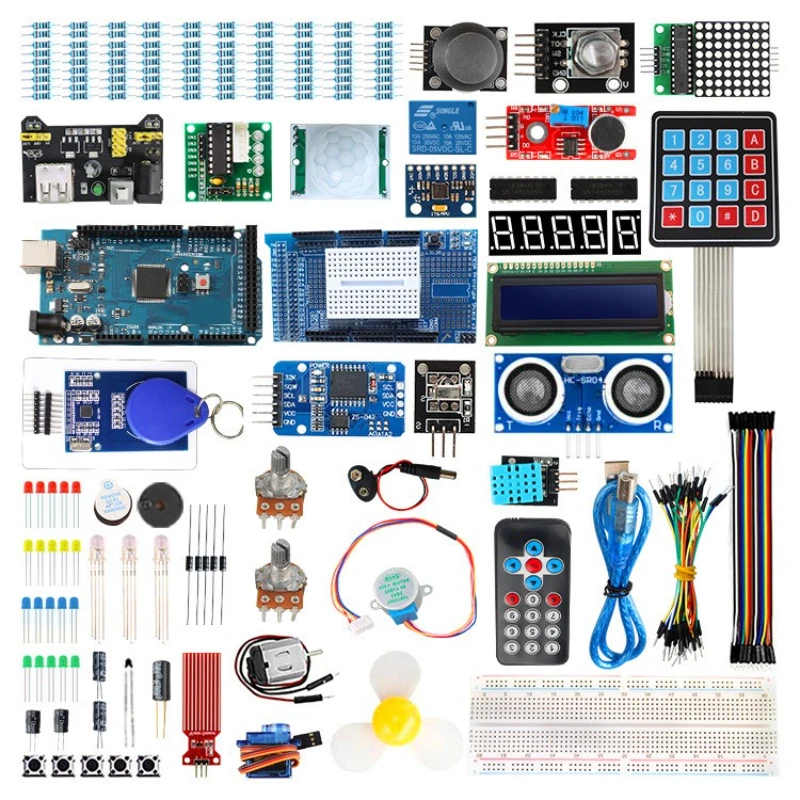 

For MEGA2560 R3 learning kit, ultrasonic upgrade starter kit, compatible with arduino