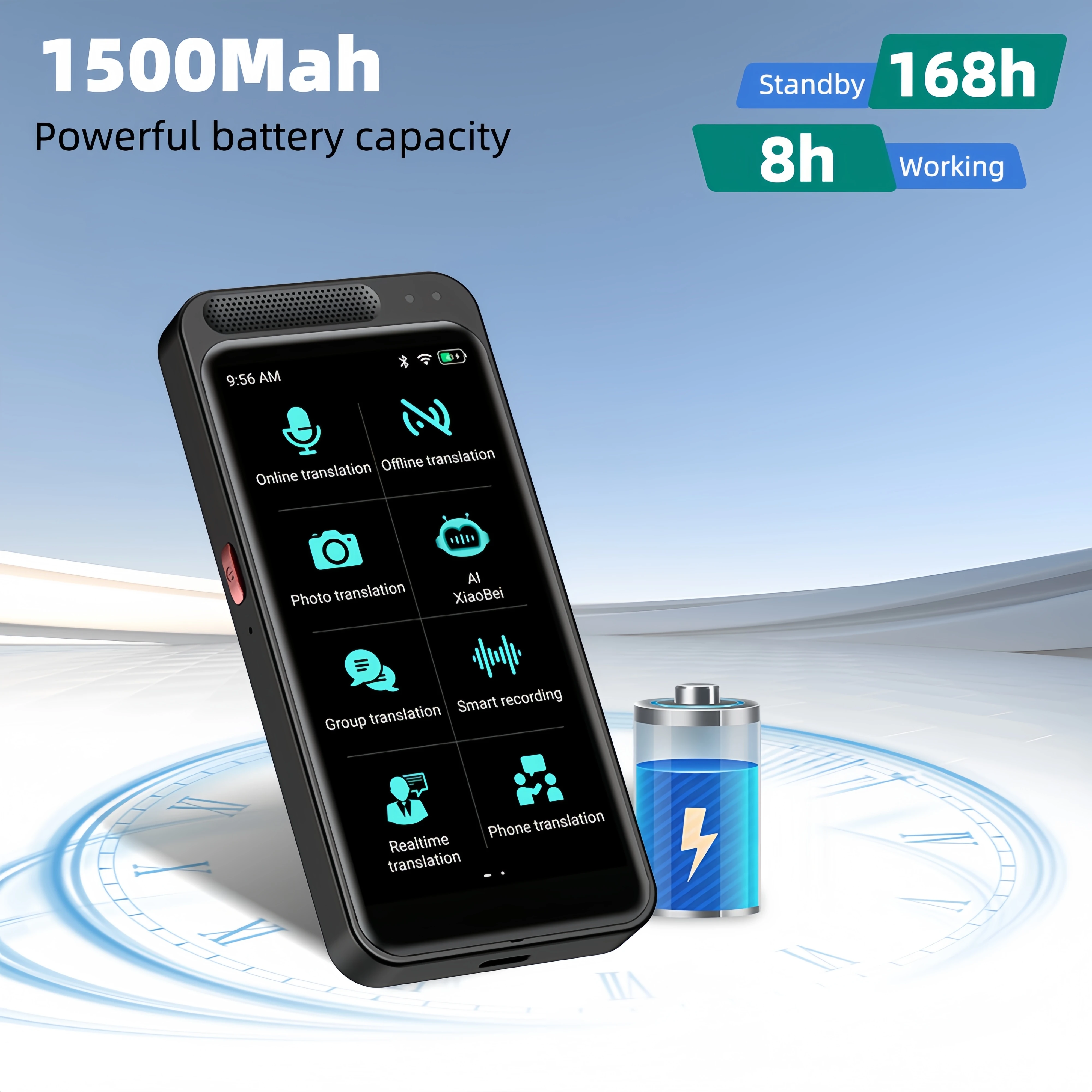 مترجم صوتي AI 139 لغة في الوقت الحقيقي مترجم غير متصل ترجمة الصور واي فاي مترجم محمول