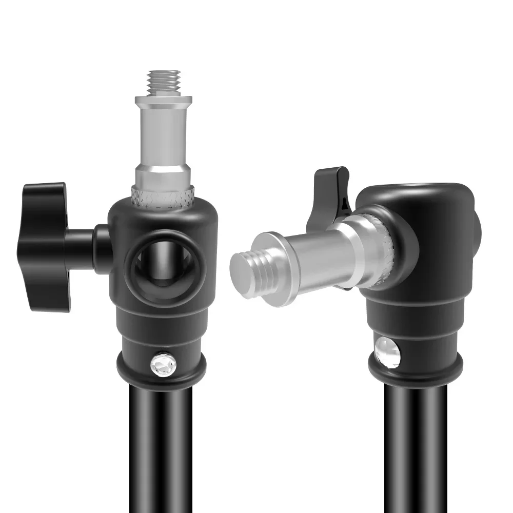 Selens Photography Wall Mount Stand  Photo Studio Kits Stainless Steel with 1/4" Thread Tripod Bracket Video Light Stand