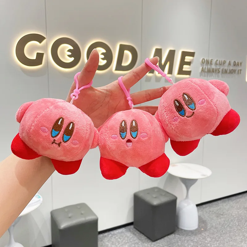 10CM 3 Style Kawaii Star Kirby Cartoon Doll Pendant Girl Heart Toy Bag Pendant Keychain  Anime Accessories Decoration Ornaments