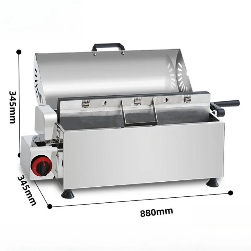 Gas spread egg machine granular chicken cake baking snack machine