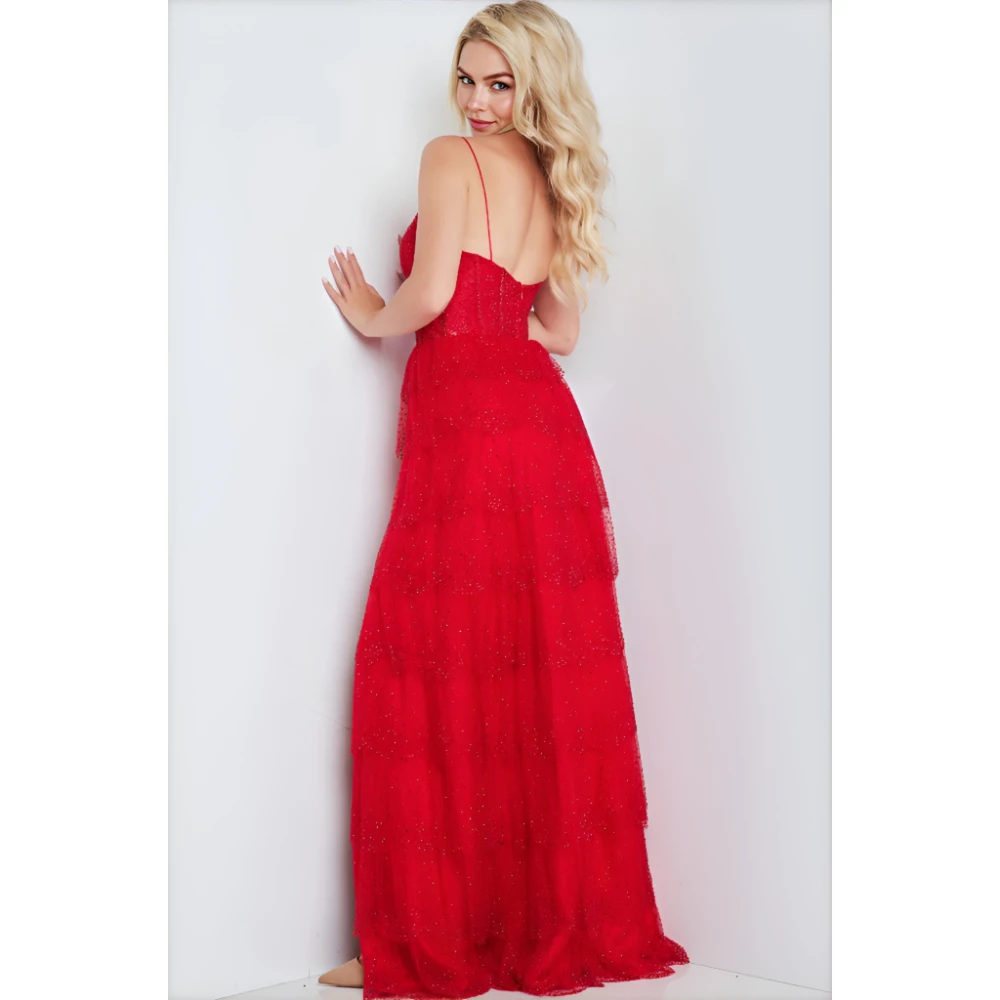ESBRIDE Abiti da sera Abito da sera di lusso con scollo a V senza maniche Lunghezza pavimento Abito da festa Abito da ballo Abiti da gala Abito da sera formale da donna