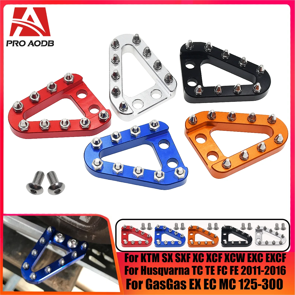 Motorcycle Rear Brake Pedal Lever Step Plate Tip For KTM XCW EXC EXCF SX SXF XC XCF 125 150 250 300 350 400 450 500 2008-2016