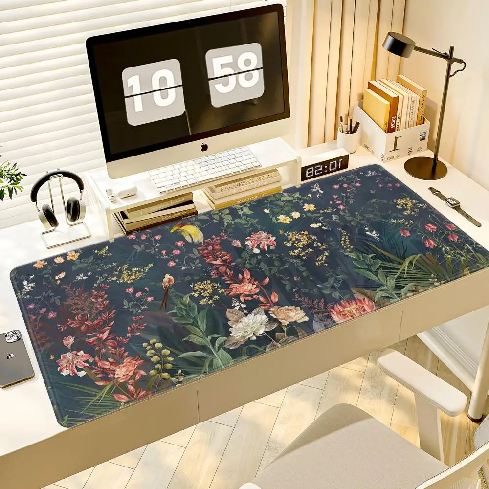 

Коврик для мыши с цветами, коврик для мыши, настольный коврик для мыши, милый HD настольный коврик, расширенные коврики для игровой клавиатуры, большой коврик для геймерской мыши XXL 90x40