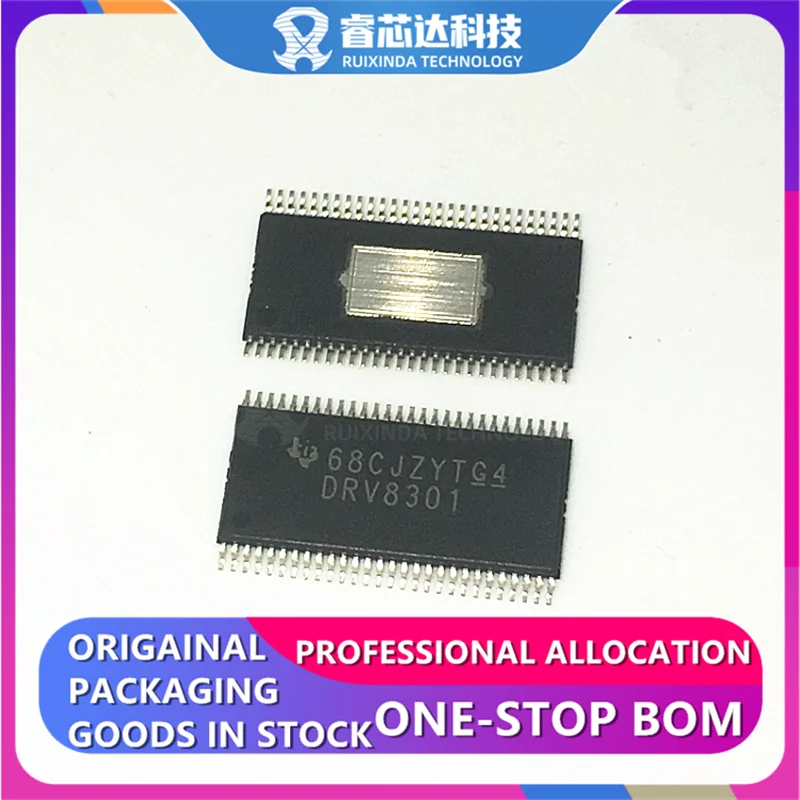 RXDNA NEW DRV8301DCAR DRV8301 HTSSOP56 DRV8301DCA Motor Driver Power MOSFET SPI 56-HTSSOP IC 6V-60V original genuine