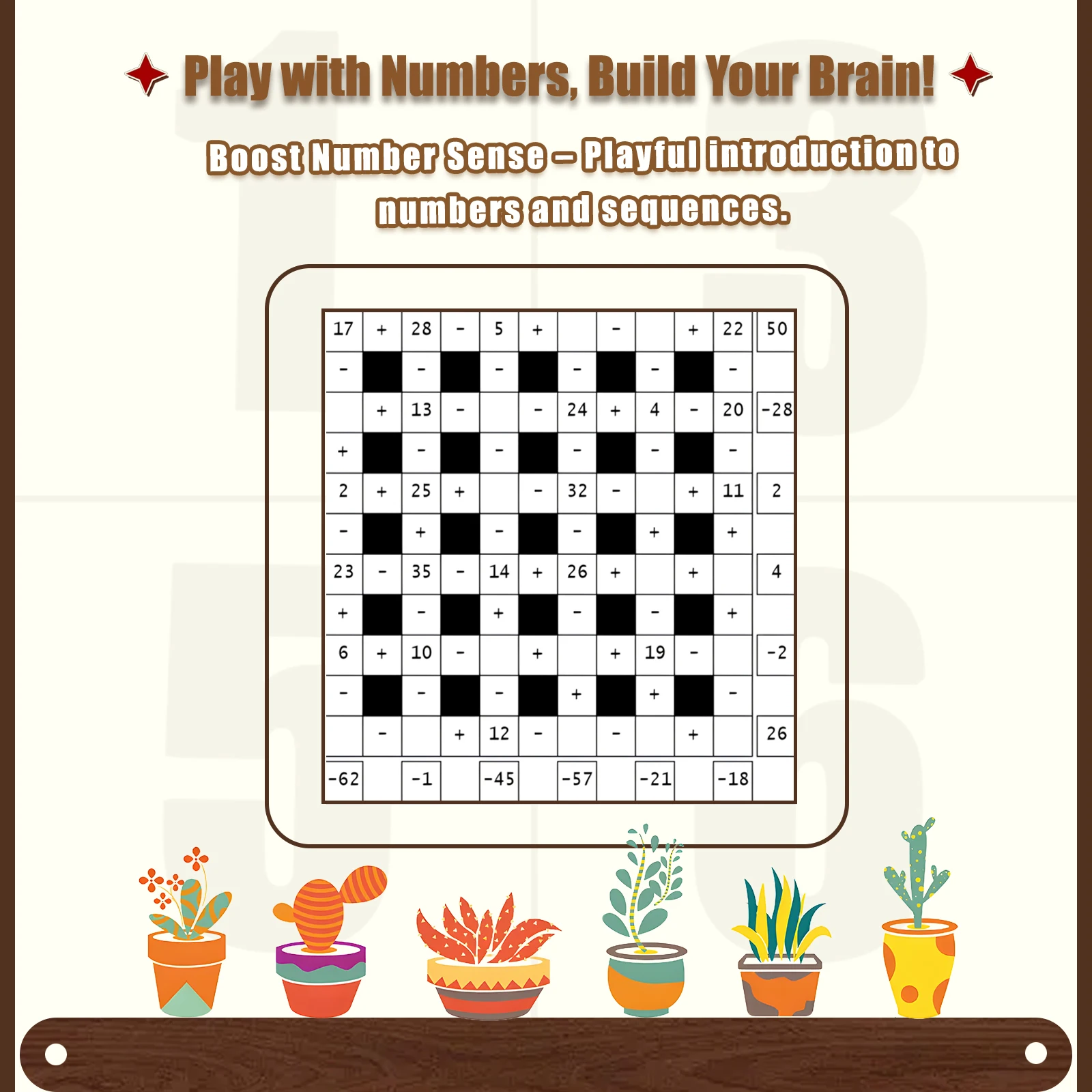 Math Squares Puzzle Books for Kids – Fun Number Logic Games for Ages 6–12 Brain Training Workbook view 5