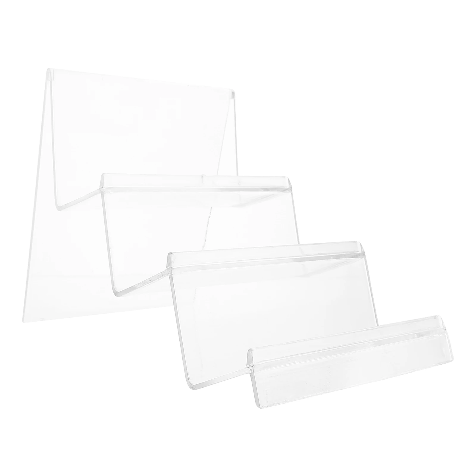 

Acrylic Storage Rack Desktop Display Stand Wallet Holder Shelf Organizer 3 Tier Design Transparent Beautiful Jewelry