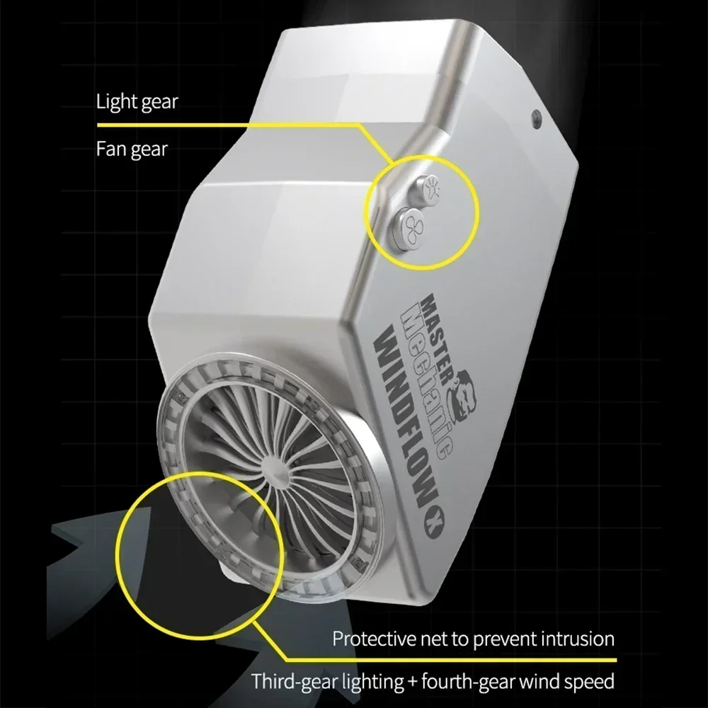 Kipas pembuangan X WindFlow mekanik dengan alat pembuangan asap kuat ringan cocok untuk Las mikroskop dan perbaikan PCB ponsel