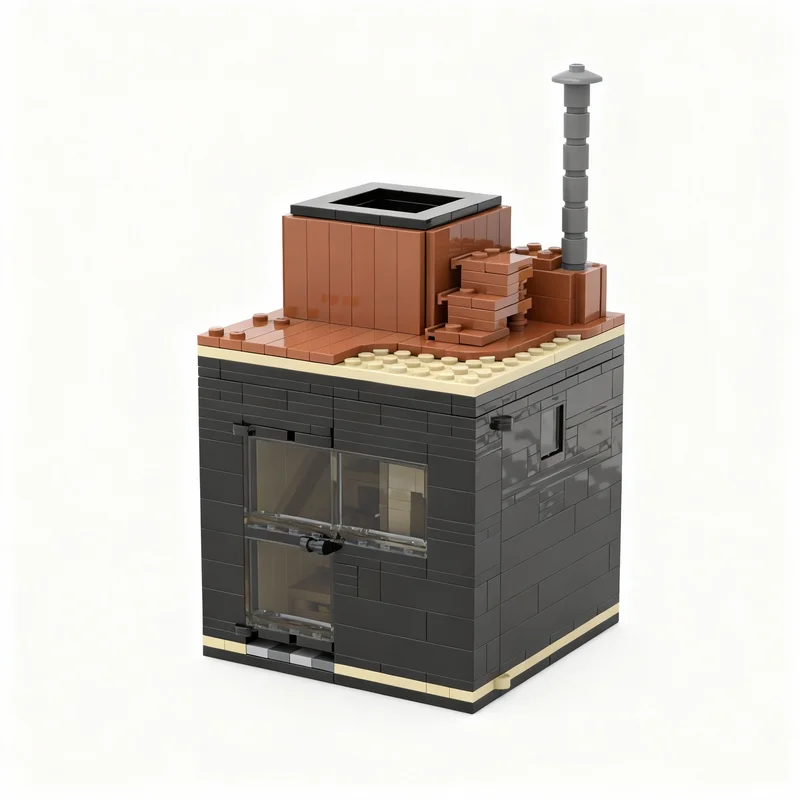 257pcs MOC City Hot Tub Addon Sauna Model Building Blocks Architecture Christmas Gifts Toys DIY Creative Idea Brick Education