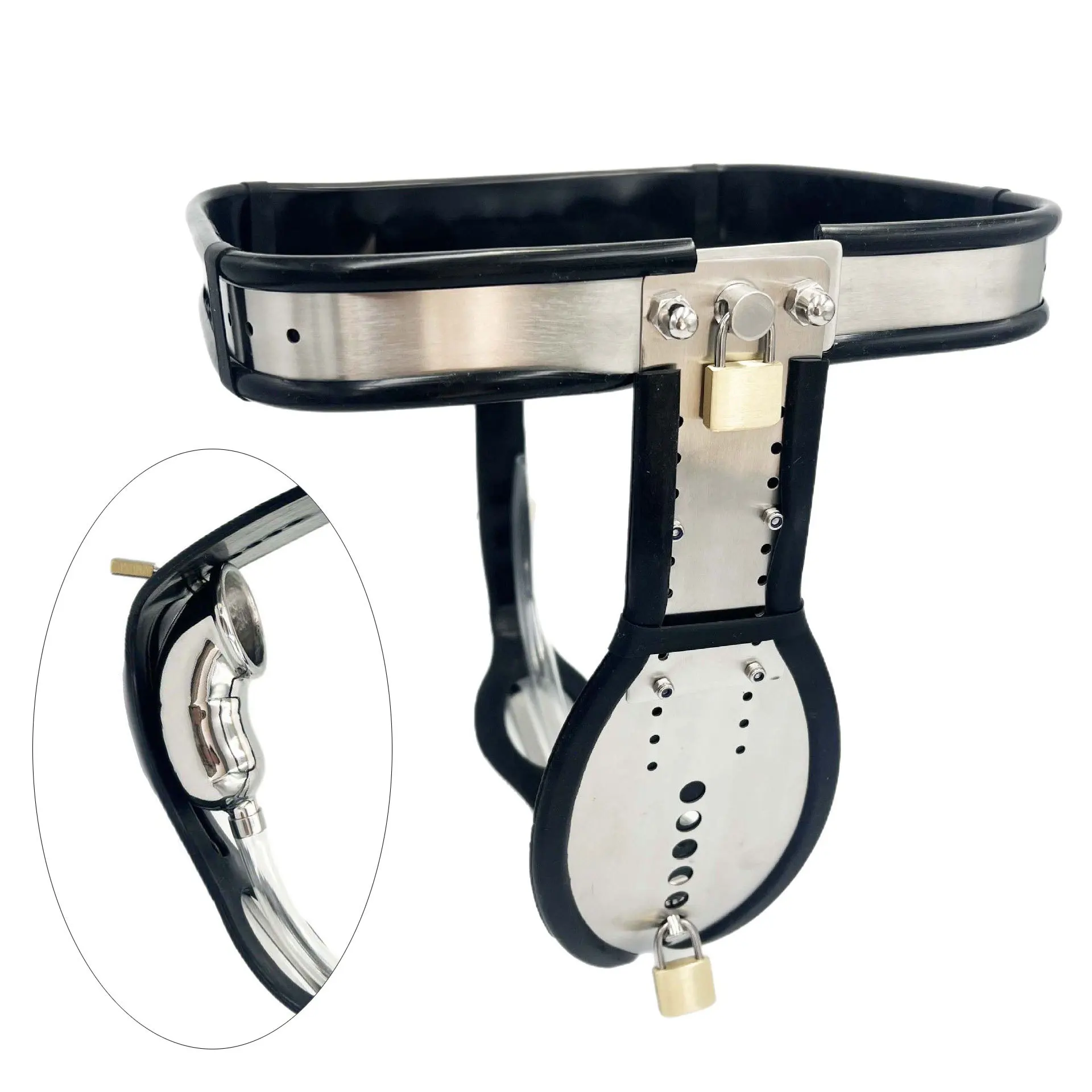 Black Emperor Men's Second Generation Metal Belt Chastity Belt Men's SM Chastity Pants Cage Adult Toy Wholesale