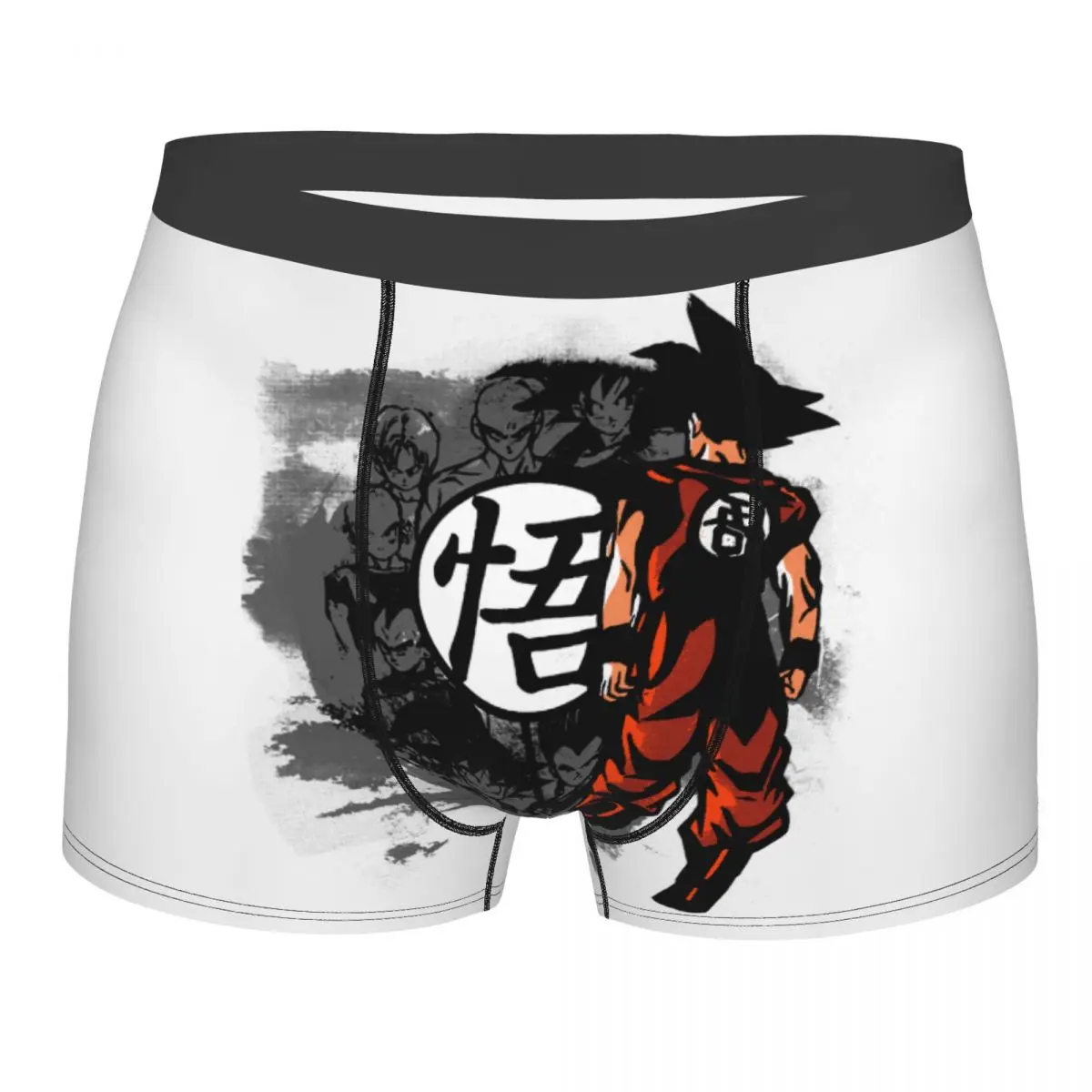 Together They Fight Goku Dragon Ball Z Super Saiyan Men's Underwear Boxer Shorts Panties Printed Breathable Underpants for Homme