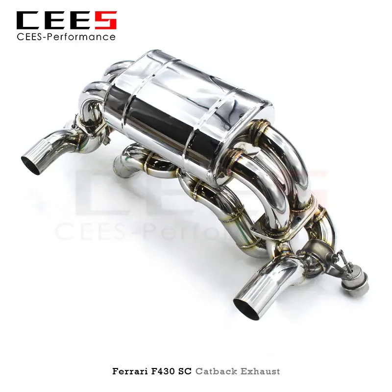 CEES Catback Exhaust For Ferrari F430SC F430 430 Scuderia 4.3L 2005-2009 Stainless Steel Exhaust Valve Control Exhaust System