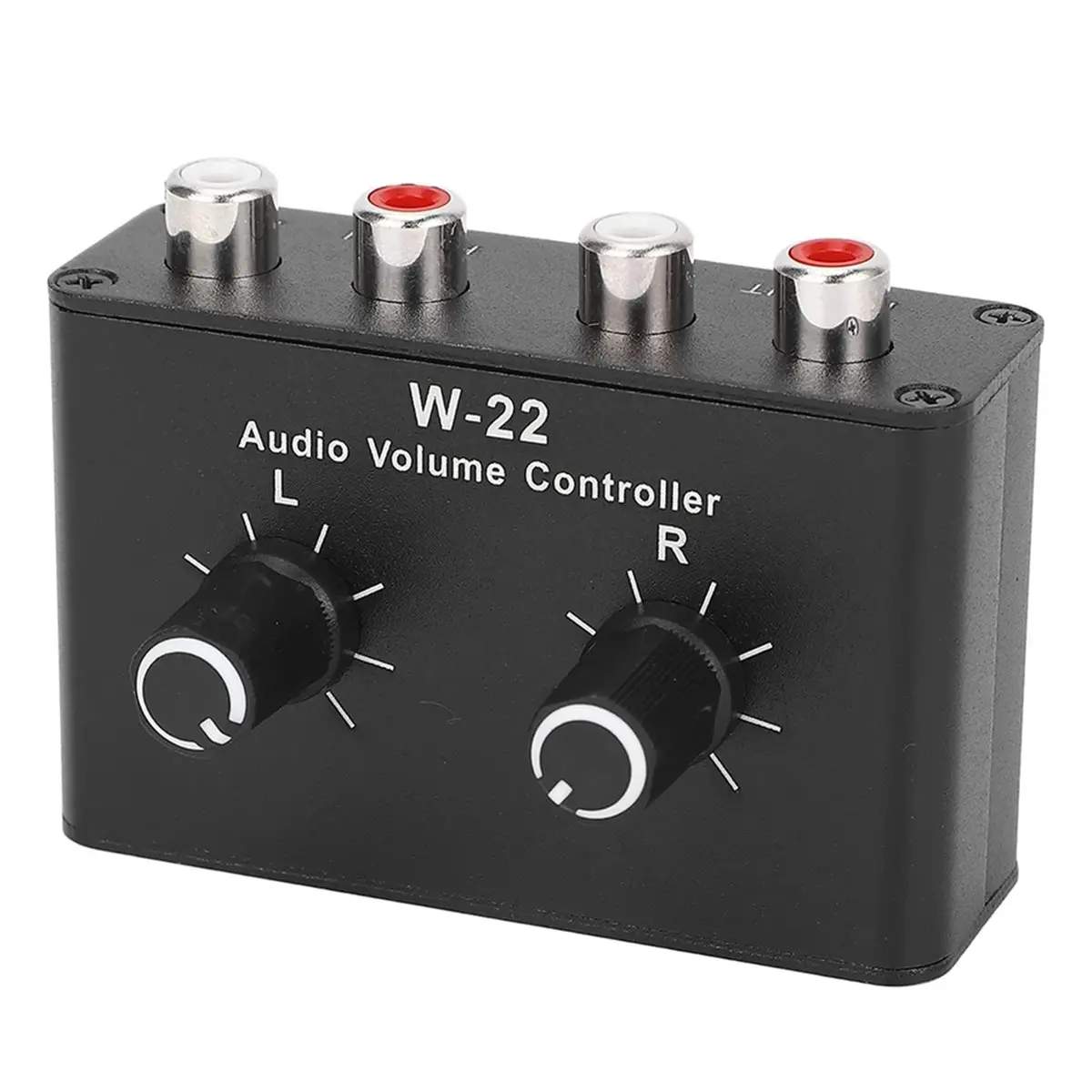 Stereo Switcher Line Volume Control Box 3.5mm Volume Control Box Balance Adjuster Small Attenuator Knob Line Volume 2pc