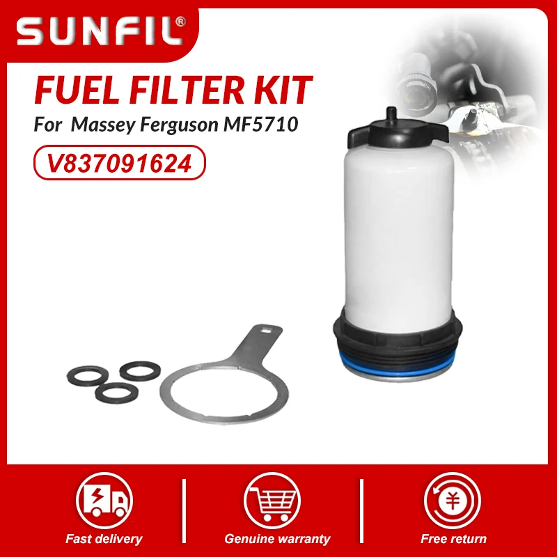 

V837091624 V837091436 837091128 837091138 Комплект топливного фильтра для Massey Ferguson MF5710 MF5711 MF5712 MF5713