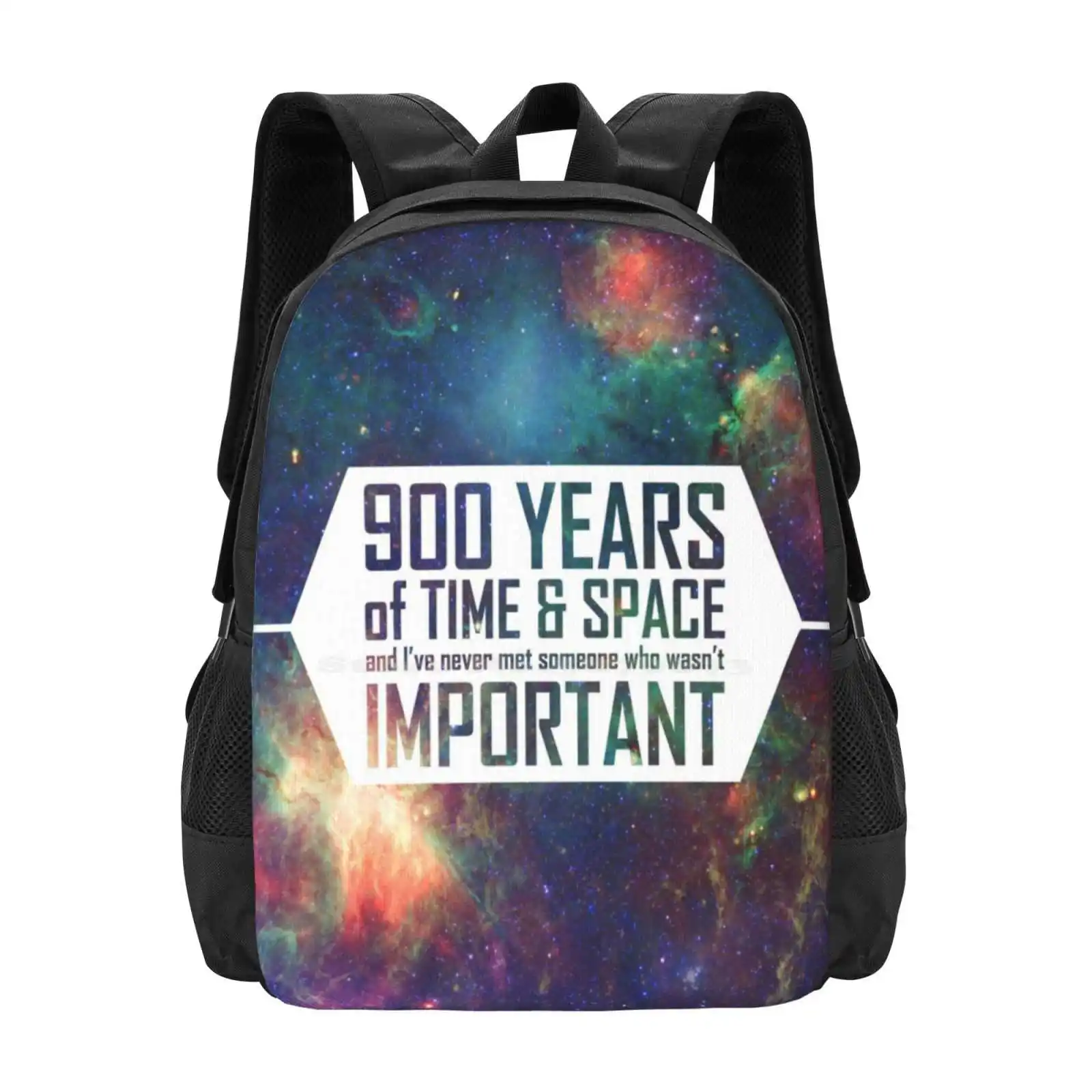 900 سنة من الوقت والمكان على ظهره للطلاب مدرسة الكمبيوتر المحمول حقيبة سفر الخيال العلمي إقتباس وقت الفضاء صندوق الشرطة برنامج تلفزيوني الحادي عشر #1