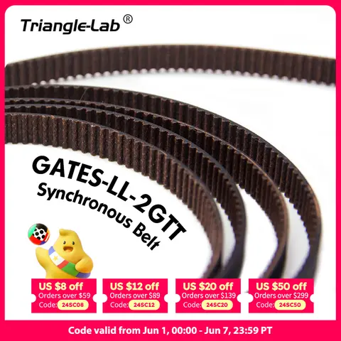 Trianglelab GATES 2GT Timing Belt 6-9mm DFORCE