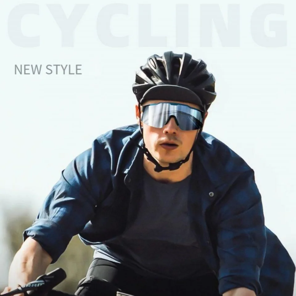 2025 New Men's Photochromic UV Resistant Outdoor Cycling Glasses Women's High-Definition Anti Glare Outdoor Cycling Sunglasses