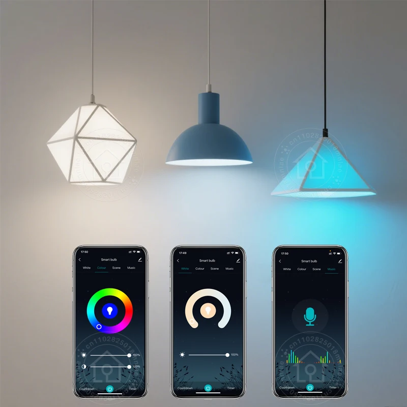 RGB E27 9 واط واي فاي يعتم ضوء لمبة الموقت التحكم الصوتي CozyLife دعم SmartThings أليكسا جوجل مساعد المنزل ياندكس أليس