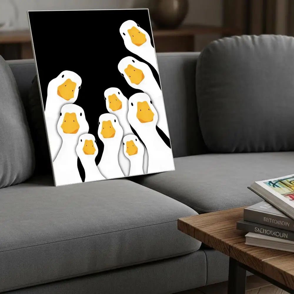 Duck Excuse Me Are You Pooping Poster Modern Aesthetic Wall Art Print Room Decoration Items for Bedroom Home Decor Gift view 4