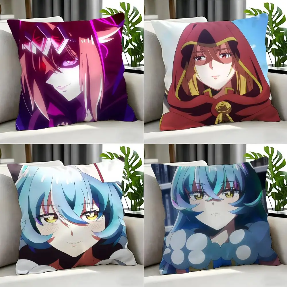 anime A Wild Last Boss Appeared Cushion Cover Cushion Cover Set 4Pcs 50x50 45x45 40x40 Pillowcase Decorative Sofa Home Decor