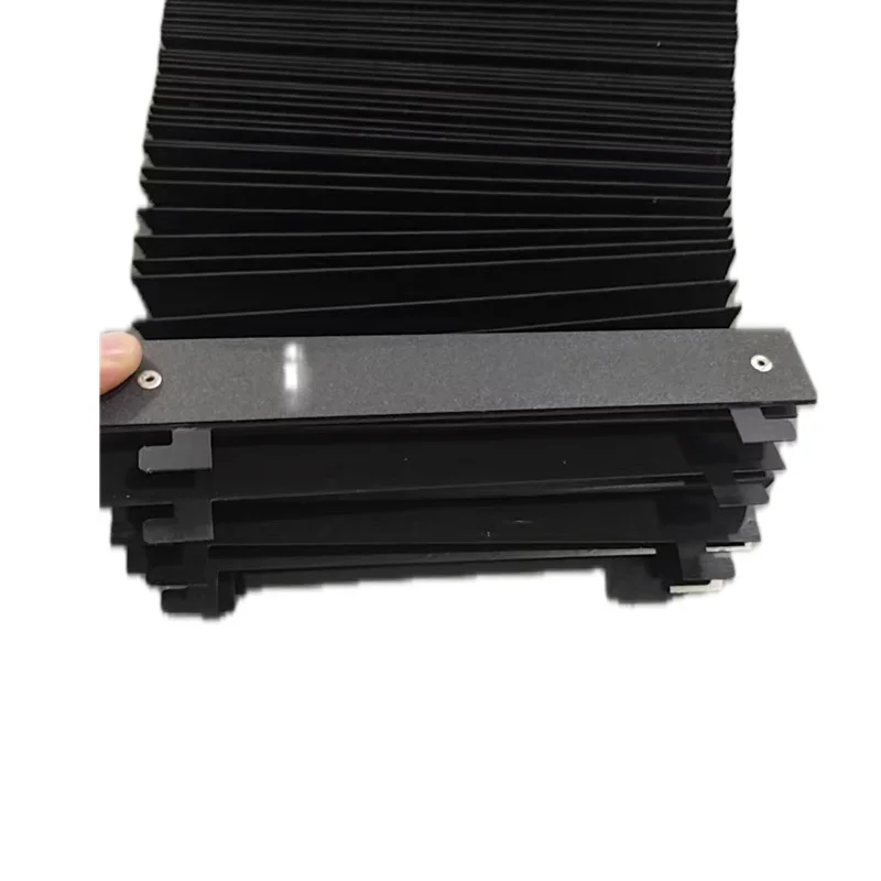 Customized CNC cover accordion bellows Corrugation protection cover Lmax= 3800mm fire resistance fabric