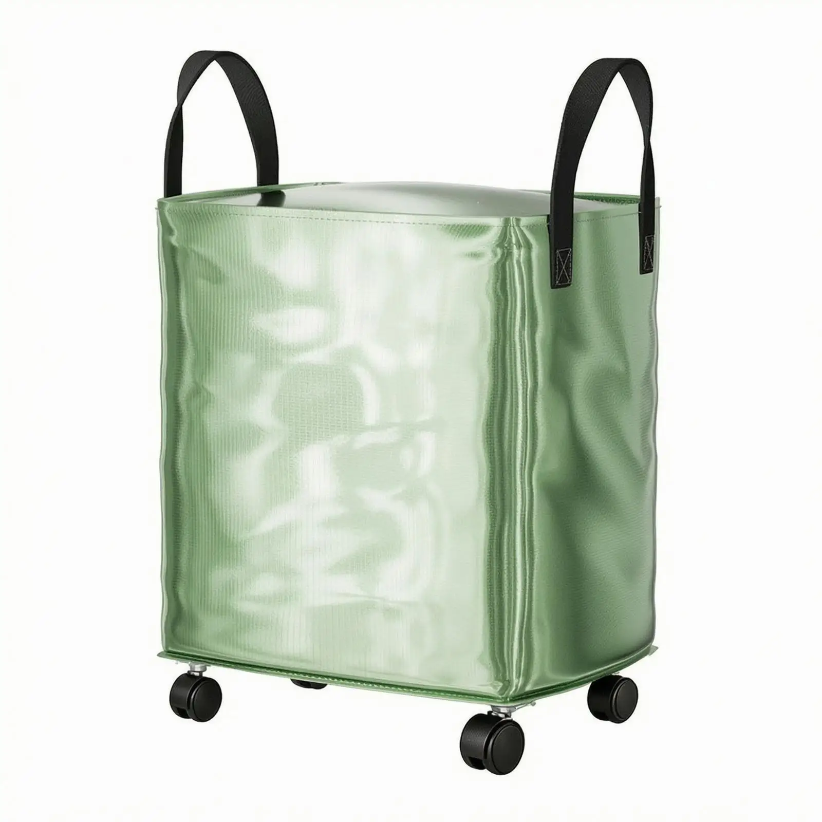 Portable Rolling Moving Storage Cube for Household Goods PP Woven Material Travel Bag with Secure Zipper and Handle