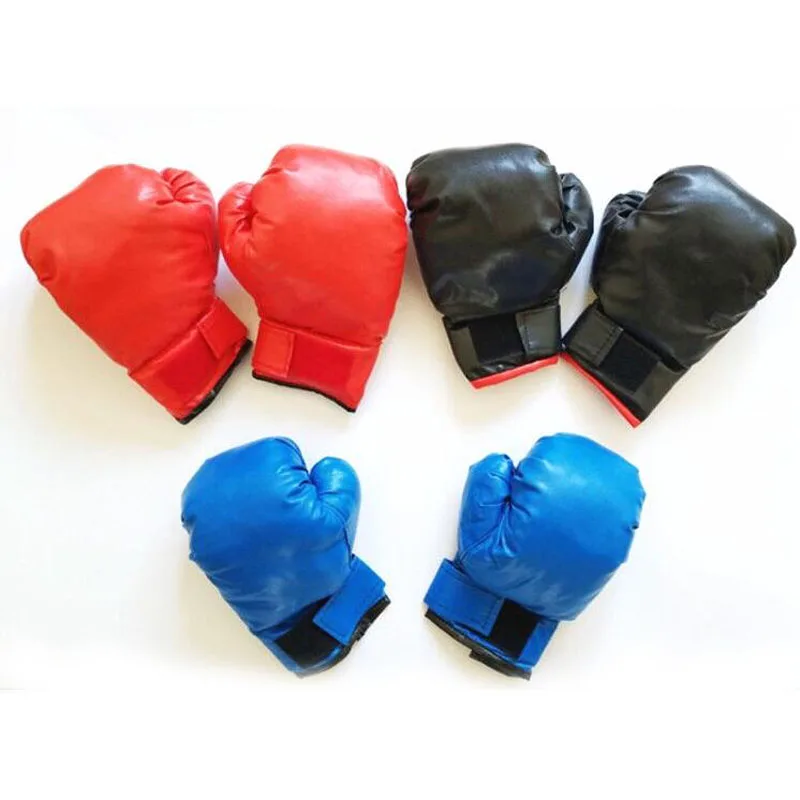 

A Pair PU Leather Kickboxing Training Punching Sports Fighting Kids Boxing Glove Nice Gift for Children