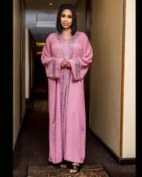 Vestido longo africano kaftan para mulheres, dashiki, selo dourado boubou, Dubai Abaya, verão, 2022