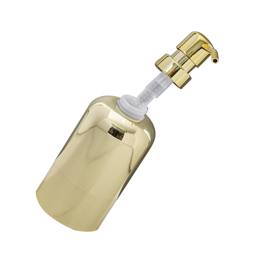 

Elegant Golden Stainless Soap Dispenser Pump Bottle For Body Wash Liquid Soap Container Bathroom Kitchen Metal Soap