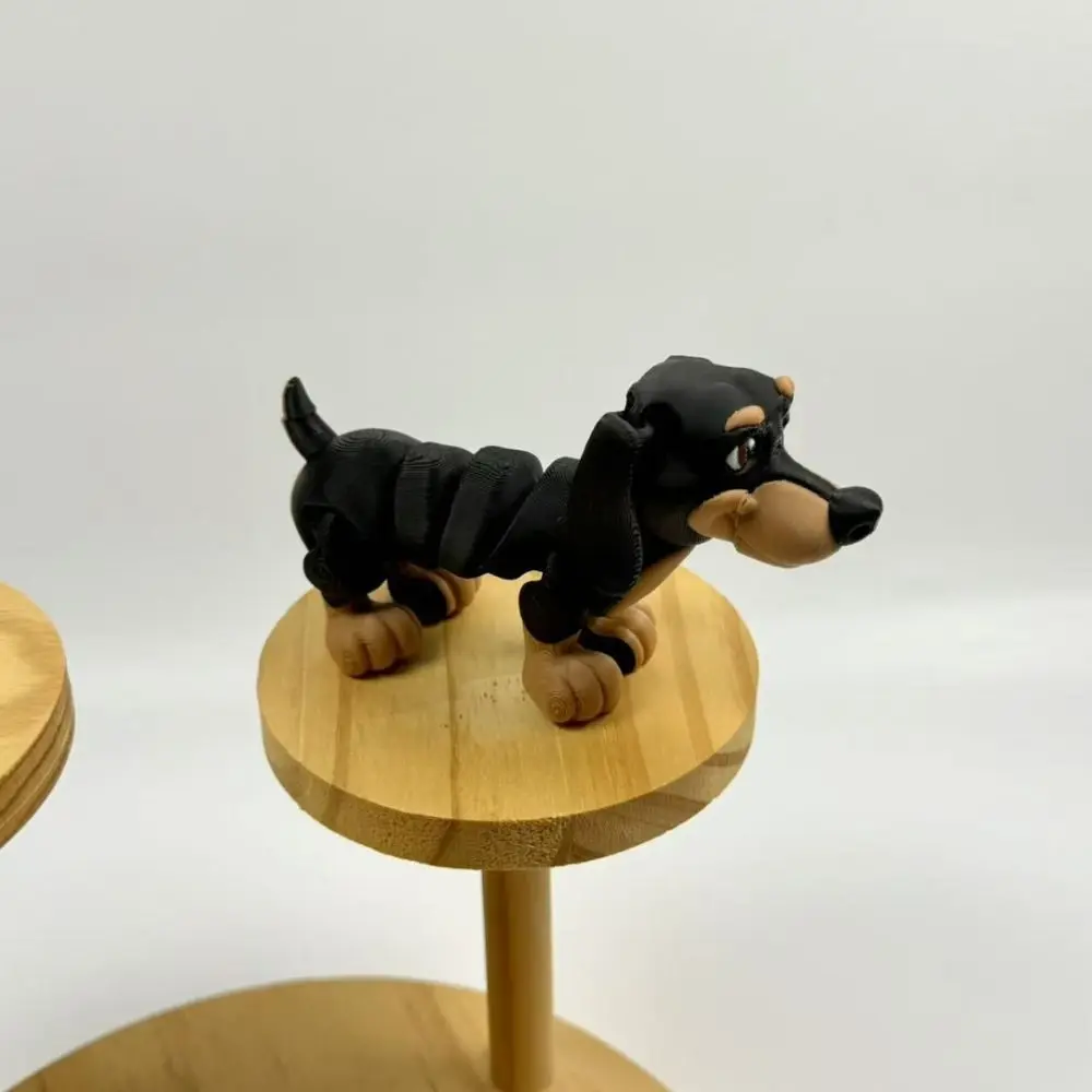 Multi-Jointed 3D Printing Dog Toy Movable Model Doll Multi Joint Dachshund Toys Novelty Crafts Simulated Border Collie Figurine