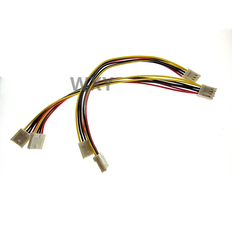 Cable convertidor de fuente de alimentación ITX FDD Floppy Dual de 4 pines hembra a 2x4 pines hembra, cable pequeño de 4 pines a 4 pines para electrónica, 2 uds.