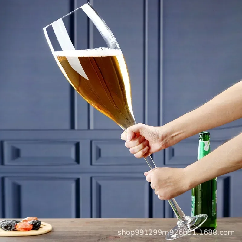 Super large wine glass, super large tall glass, wedding gift, giant beer glass, wedding scene toast glass