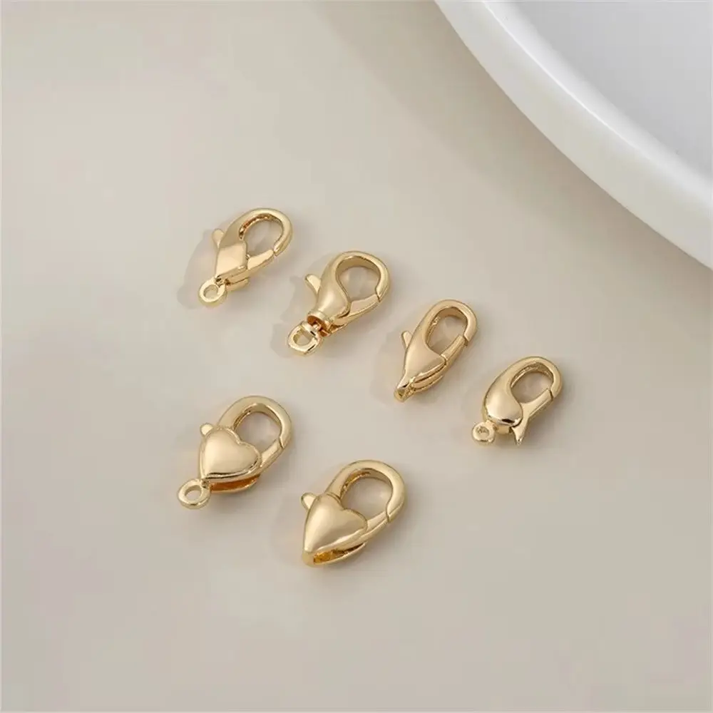 Lobster Buckle 14K Gold-plated Spring Buckle Diy Handmade Bracelet, Necklace Accessory, Connecting and Ending Buckle Accessory