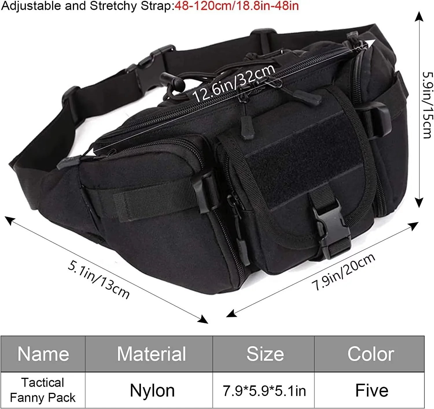 Outdoor Waist Bag Men Waterproof Molle Camouflage Hunting Hiking Climbing Fishing Phone Women Nylon Belt Pack Combat Chest Bags.