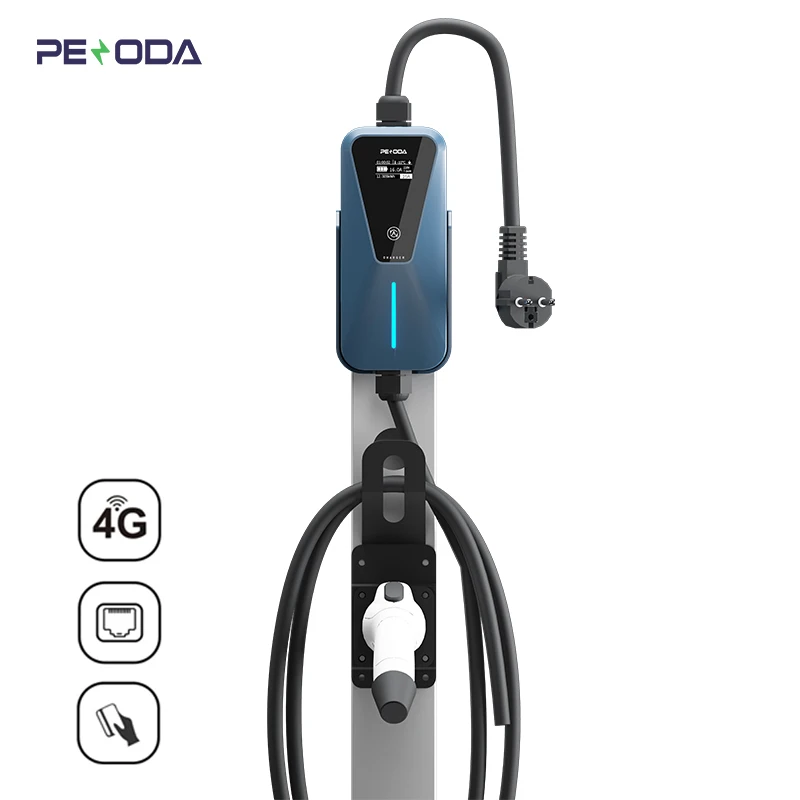 PENODA Factory OEM ODM EV Charger 7KW 32A Single Phase for Charging Stations for Electric Vehicles Portable EV Charger