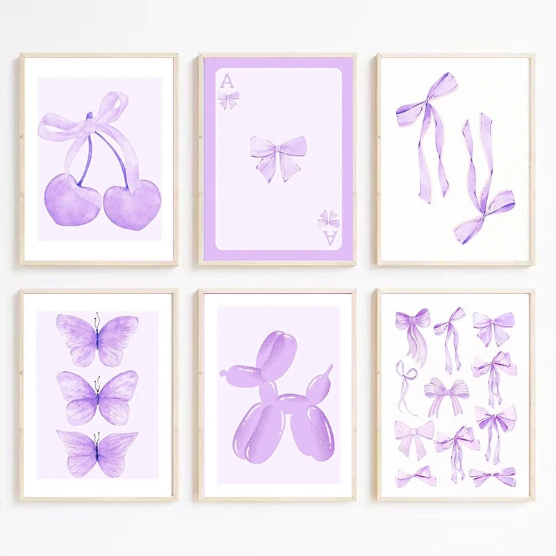 Póster artístico con diseño abstracto púrpura moderno y fresco, impresión en lienzo, fondo de sofá para sala de estar, decoración moderna para pared