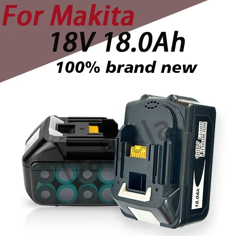 

Tool Battery Original Makita18V 18.0Ah Lithium-ion Rechargeable Power Tool Battery, Replacing LXT BL1860B BL1860 BL1850