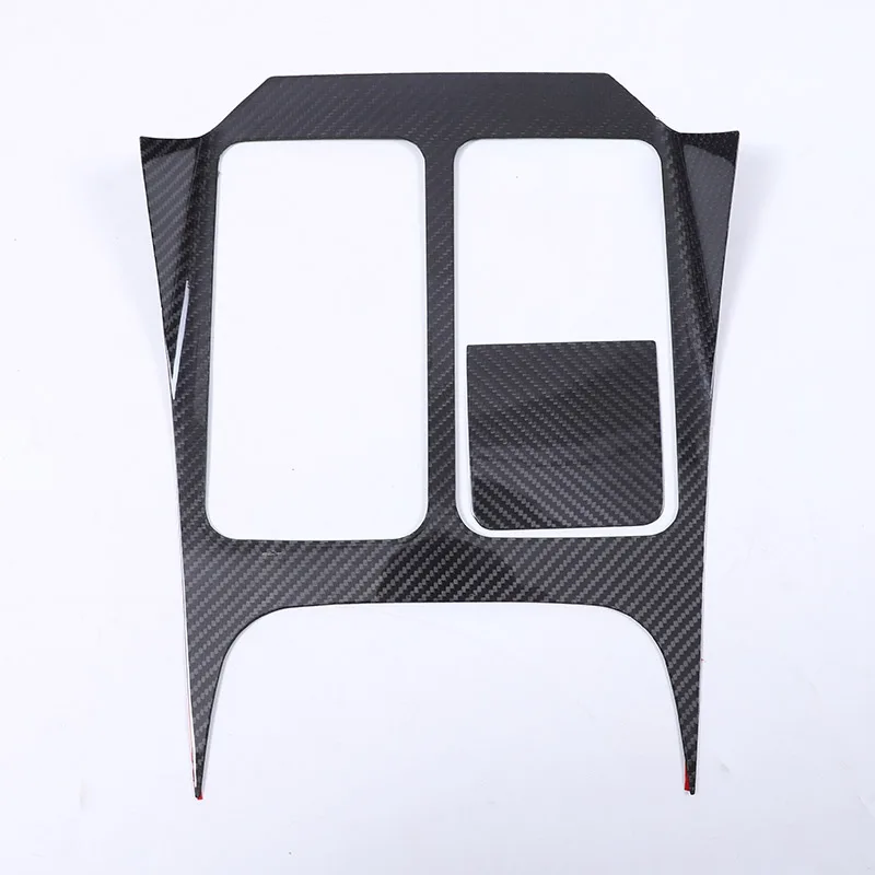 Real carbon fiber For BMW 7 Series G70 2023 2024 Center Console Tea Cup Holder Panel Decorative Frame Sticker Car Accessories