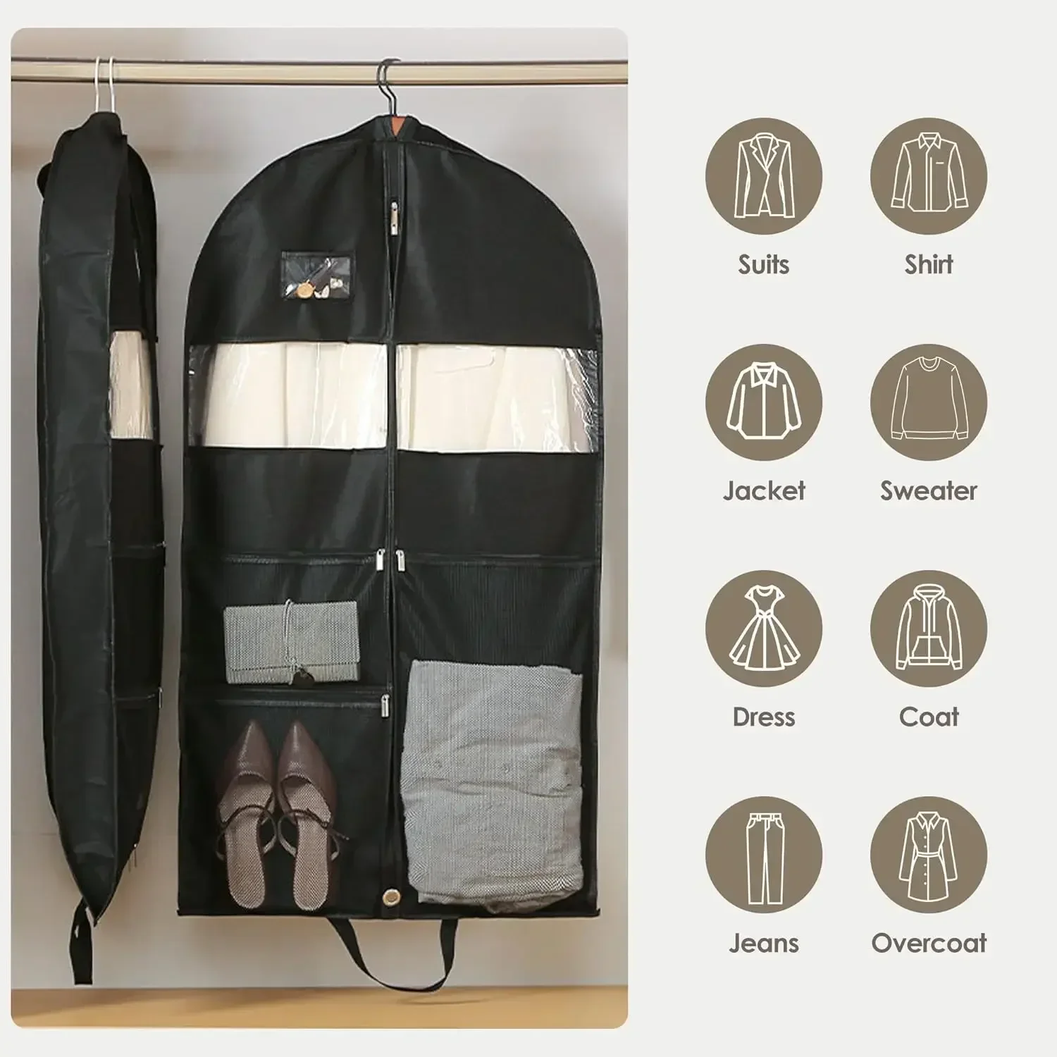 Garment Bag,Heavy Duty 43/51/60\