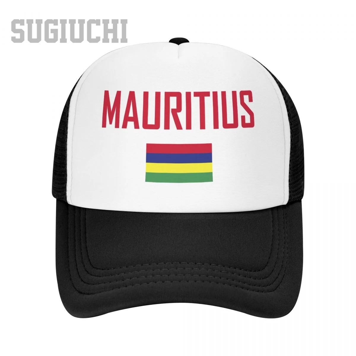 

Сетчатая кепка с флагом МАУРИТЮС и шрифтом Trucker для мужчин и женщин, бейсболки