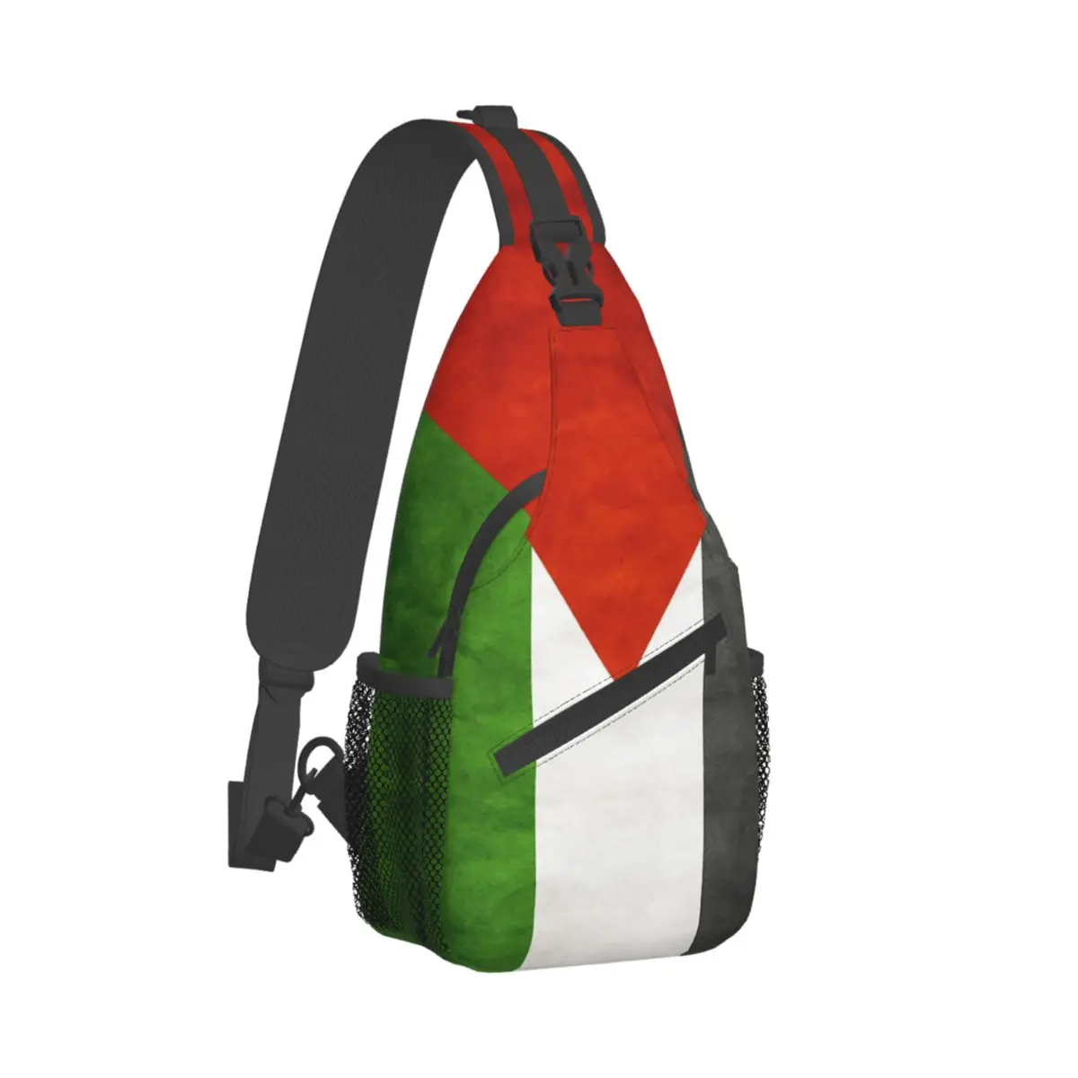 Mochila cruzada con bandera de Palestina, bolso de pecho pequeño, mochila de hombro, mochila de día para senderismo, paquete de Ciclismo de viaje