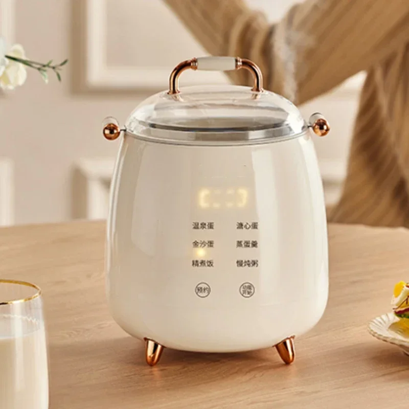 

Egg Poacher Small Household Egg Steamer Multi-function Automatic Power Off Breakfast Machine Egg Poacher Porridge