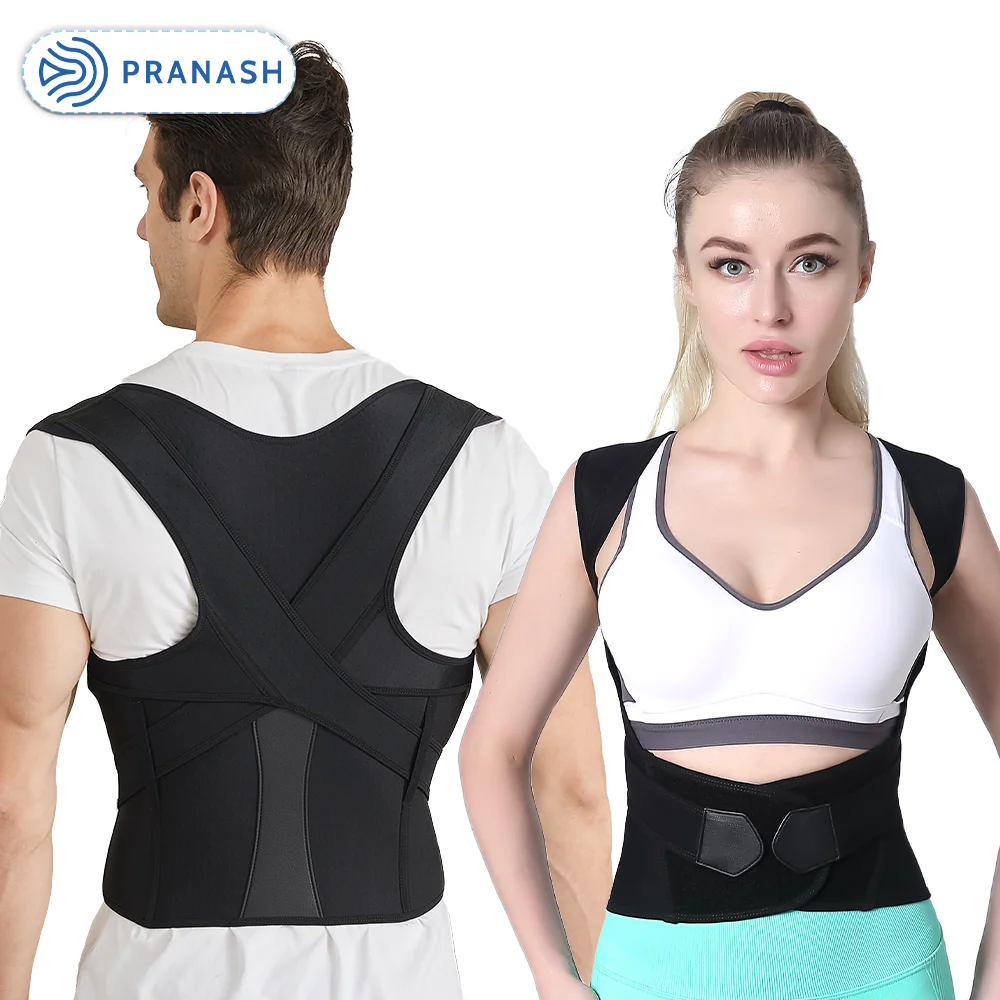 

Регулируемый Корректор осанки для спины и плеч, Корректор осанки, поддержка позвоночника, коррекция вашего тела, для дома и офиса, спортивный бандаж для верхней части спины и шеи